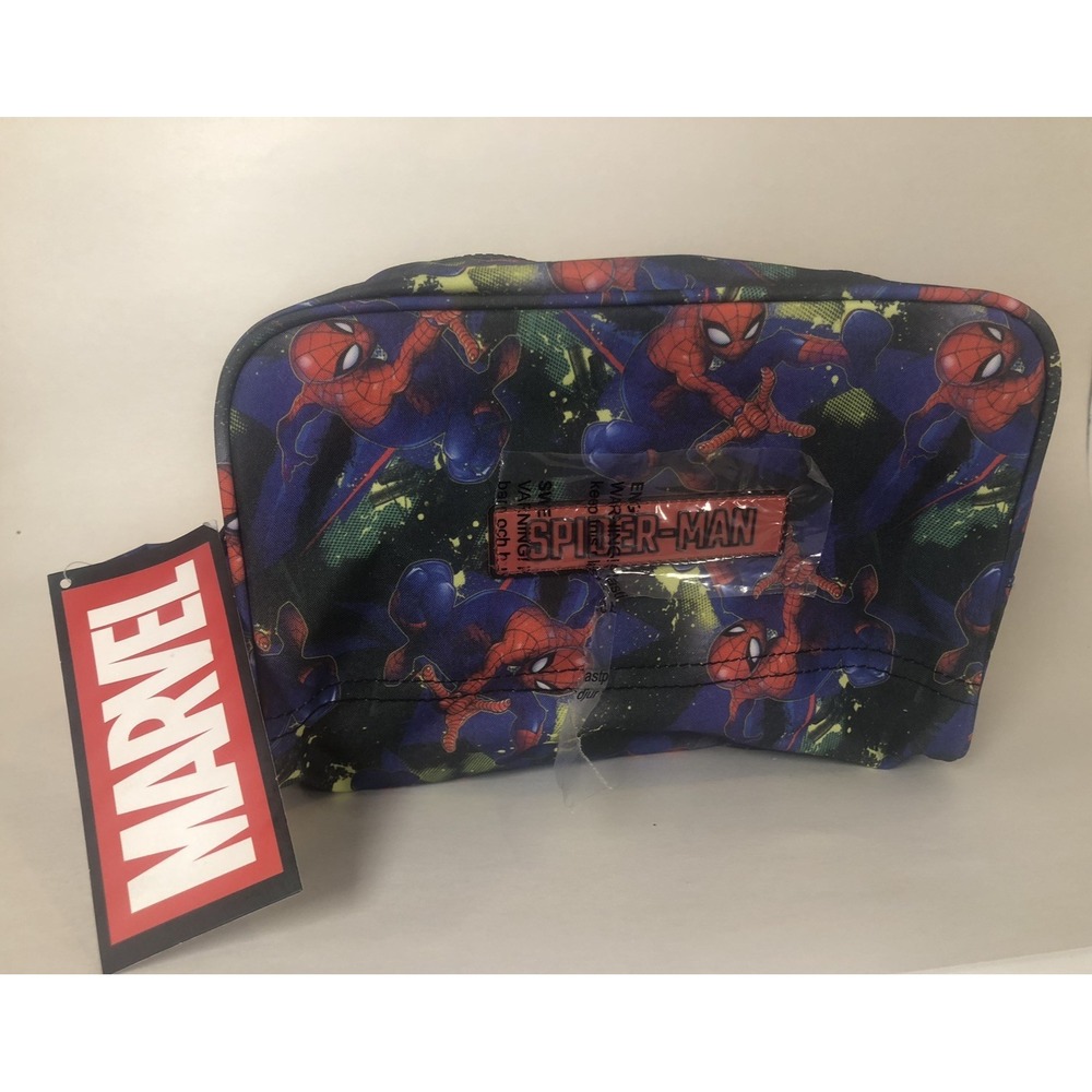 Marvel Spider-Man Comic Travel Toiletry Bag Cosmetic‎ Pouch NEW